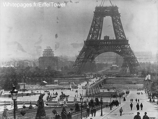 Eiffel Tower under construction