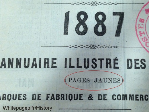 Pages Jaunes from 1887, 