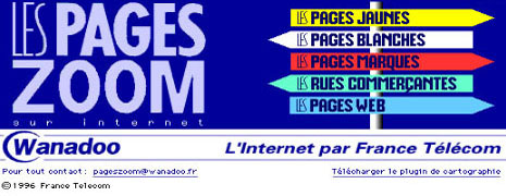 Pages Zoom - including Pages Jaunes, Pages Blanches